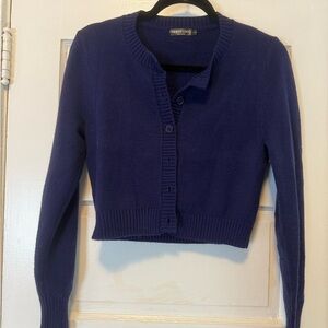 Urban Coco Women's Navy Cardigan Sweater
